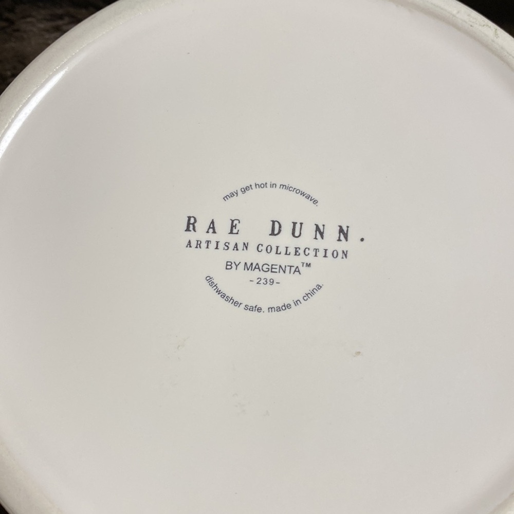 RAE DUNN Santa Paws Dog Bowl 6” X 2 3/4” Red and White - Picture 3 of 5